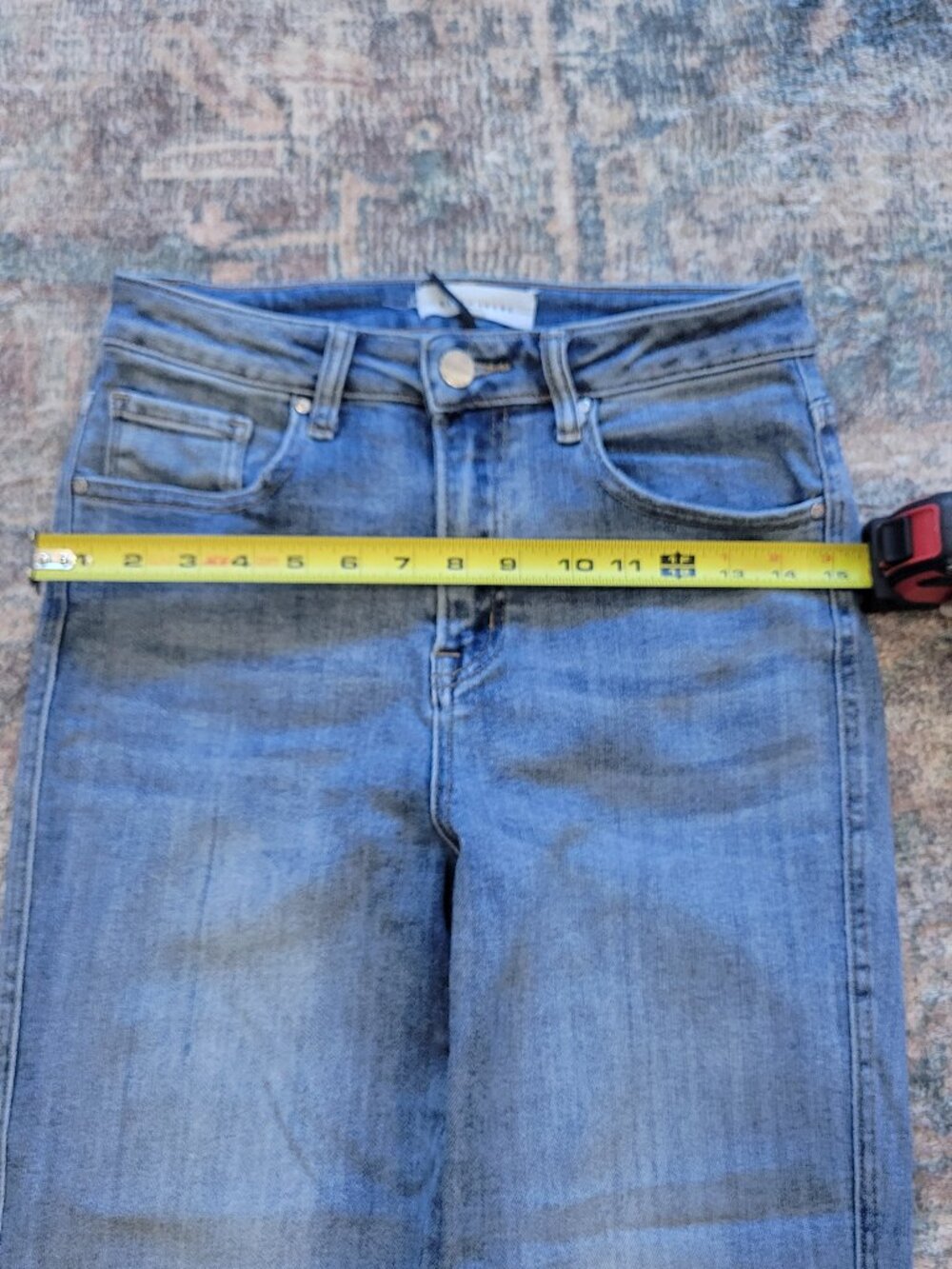 Risen Jeans High Rise Straight with Slits